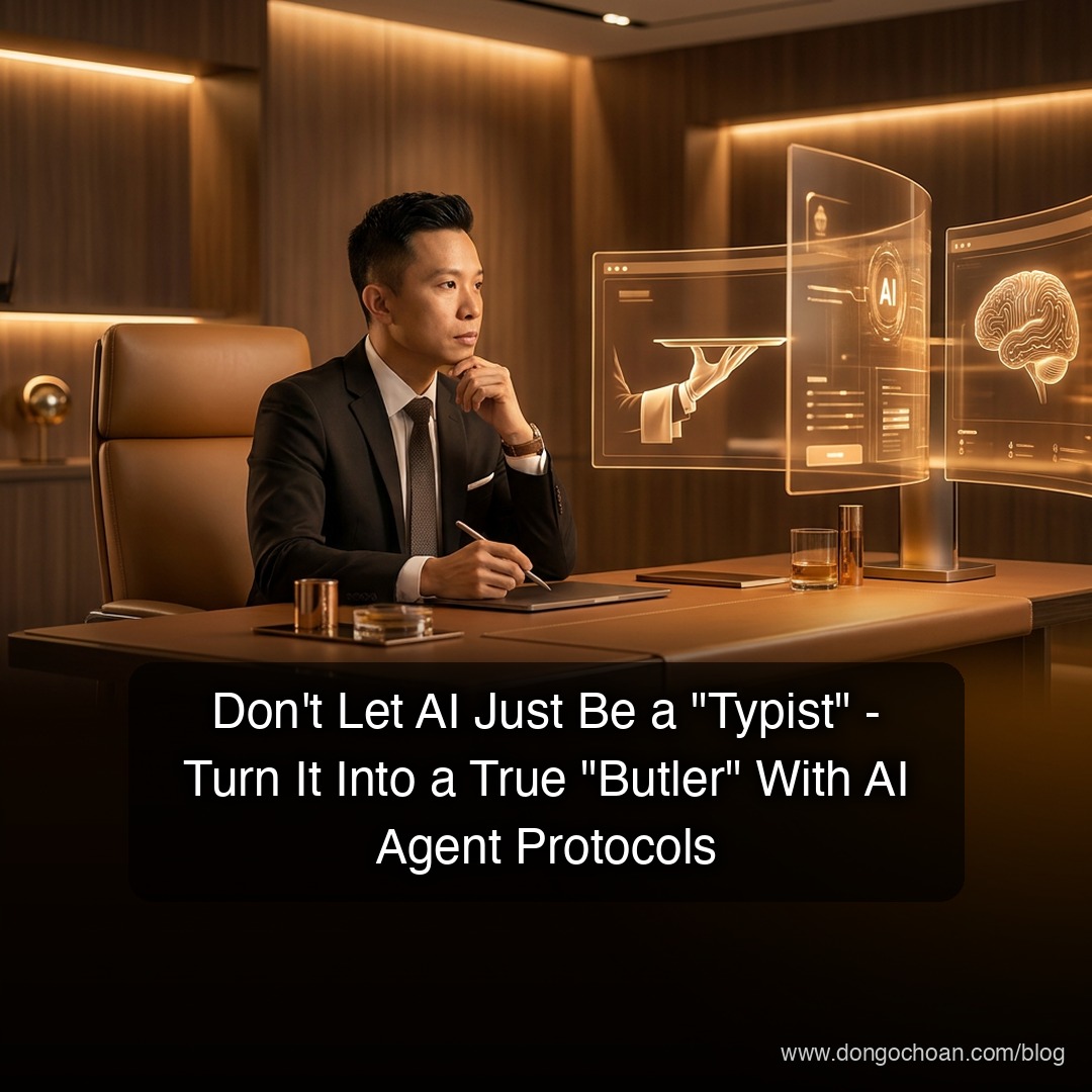 Đừng Để AI Chỉ Là "Thợ Gõ" – Hãy Biến Nó Thành "Quản Gia" Thực Thụ Với AI Agent Protocols