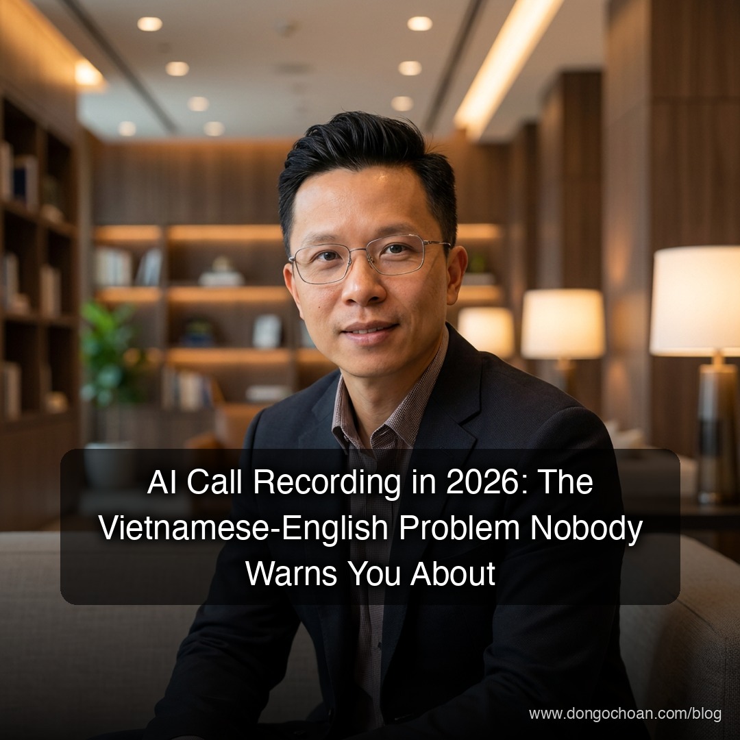 Ghi âm & tóm tắt cuộc gọi bằng AI: Vấn đề song ngữ Việt–Anh không ai cảnh báo bạn