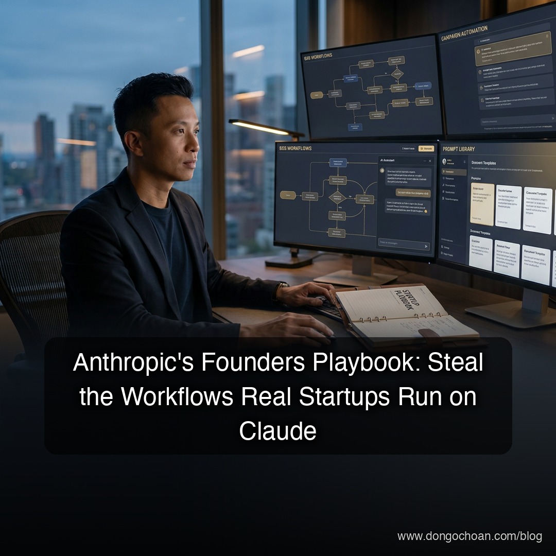Founders Playbook Của Anthropic: "Sao Chép" Quy Trình Mà Các Startup Thật Đang Chạy Trên Claude