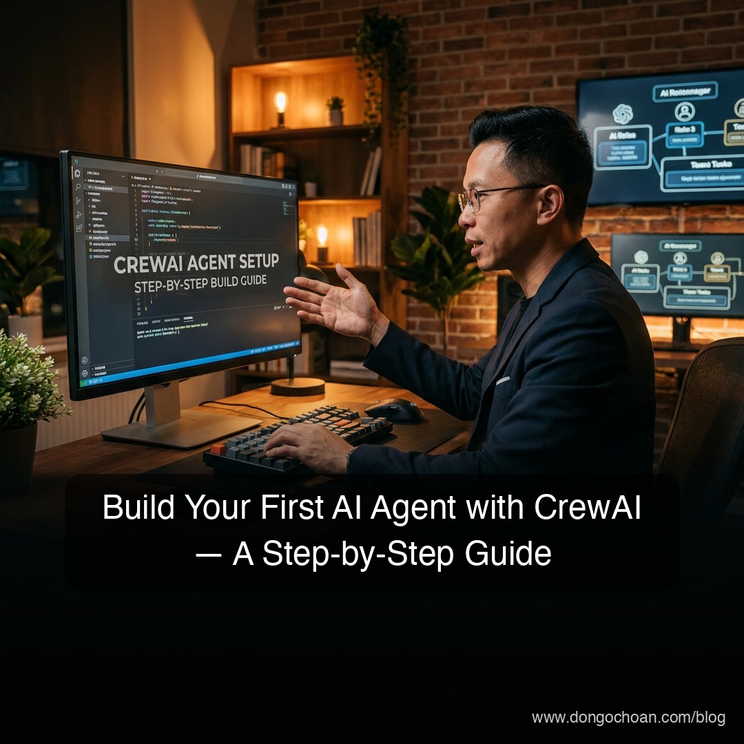 Xây Con AI Agent Đầu Tiên Của Bạn Bằng CrewAI — Hướng Dẫn Từng Bước