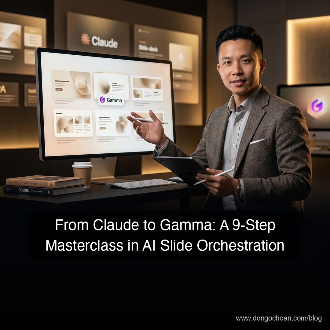 Từ Claude Đến Gamma: Quy Trình 9 Bước Làm Slide "Cực Nghệ" Bằng AI