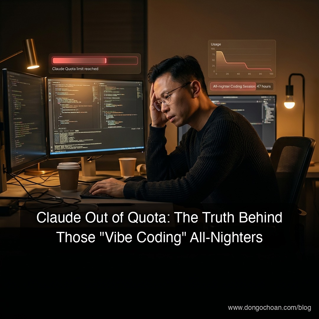 Claude Hết Quota: Sự Thật Đằng Sau Những Đêm "Vibe Coding" Miệt Mài