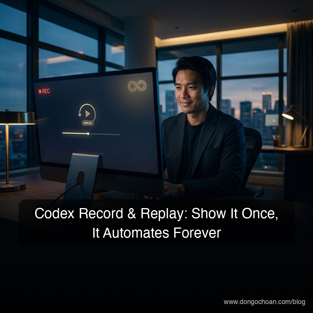 Codex Record & Replay: Làm Một Lần, Để AI Lặp Lại Mãi Mãi