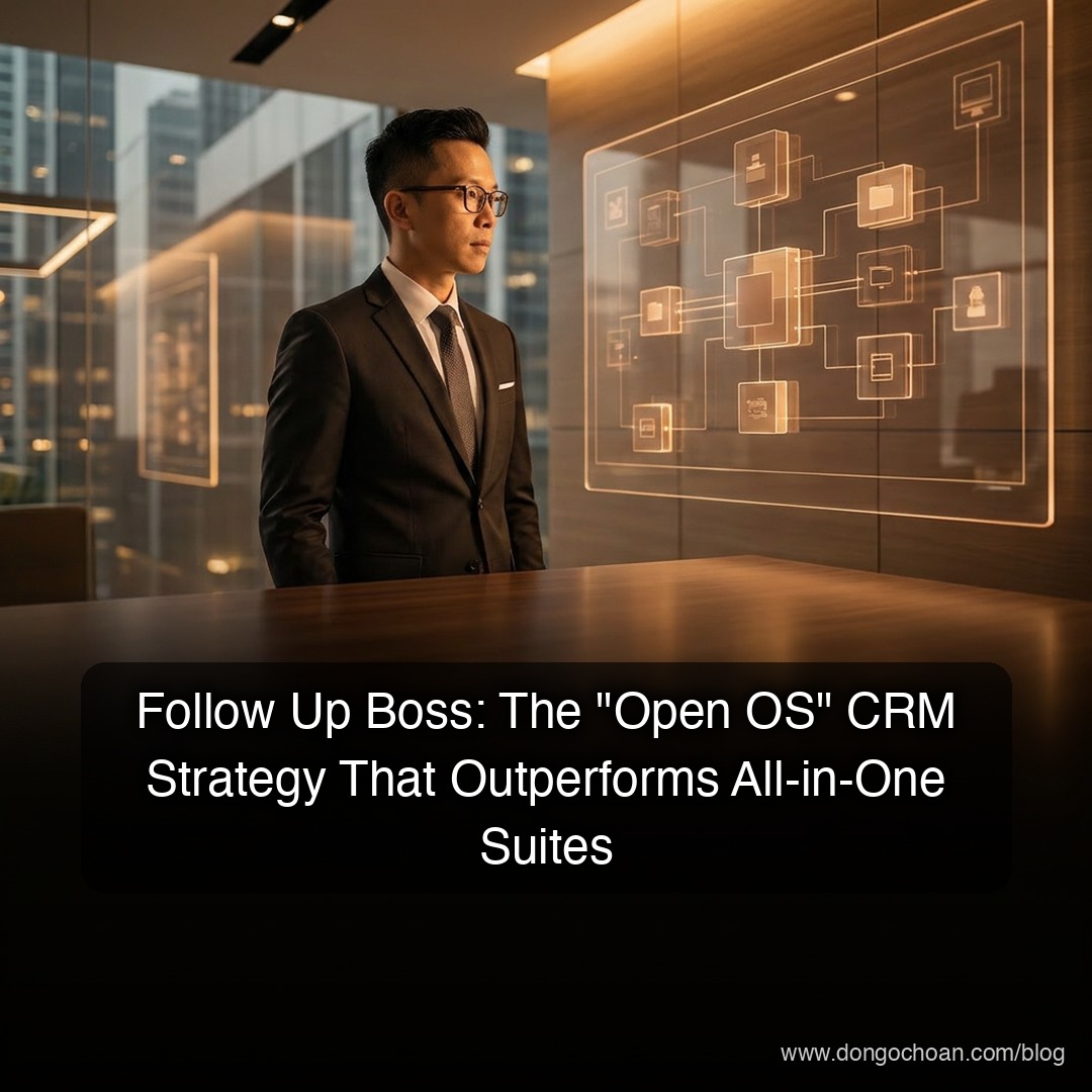 Follow Up Boss: CRM Bất Động Sản "Đè Bẹp" Đối Thủ Bằng Tư Duy Hệ Điều Hành Mở