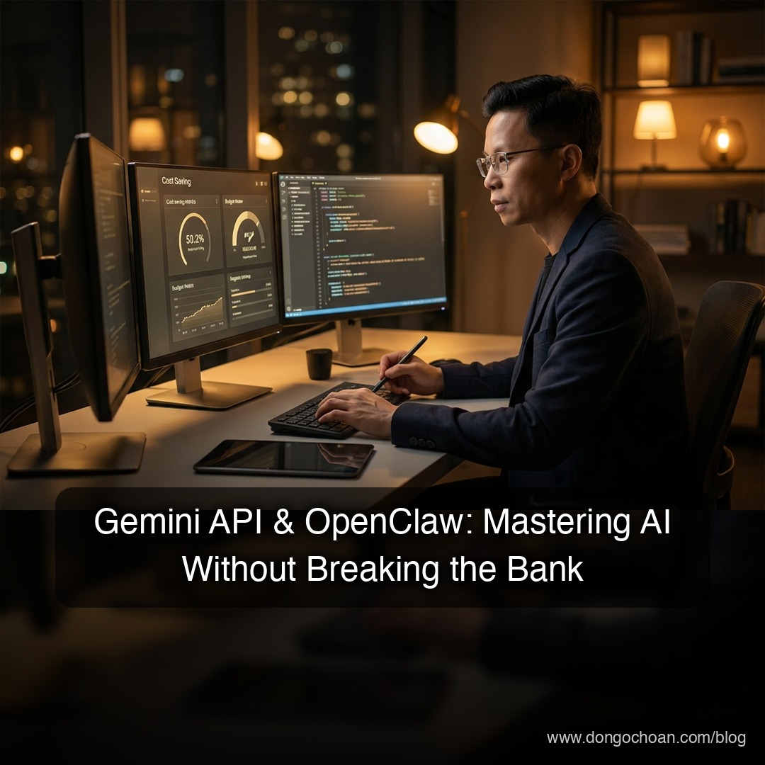 Gemini API & OpenClaw: Làm Sao Để "Vọc" AI Mà Không Lo "Cháy Túi"?
