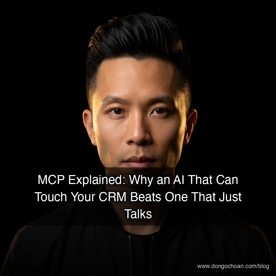 MCP là gì: Vì sao AI chạm được vào CRM khác hẳn AI chỉ biết trò chuyện