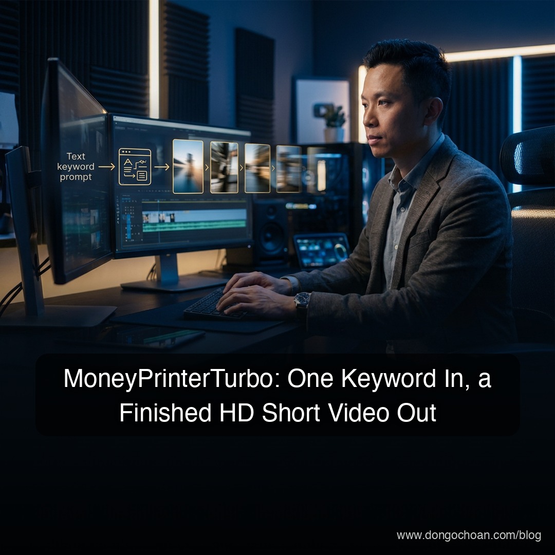 MoneyPrinterTurbo: Nhập Một Từ Khóa, Nhận Video Ngắn HD Hoàn Chỉnh