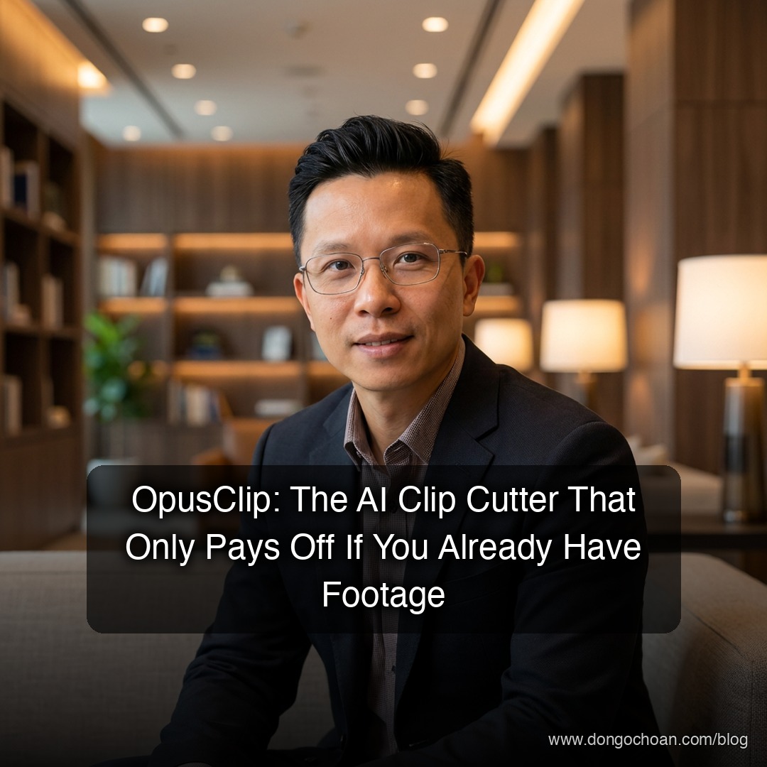 OpusClip: Công cụ AI cắt clip chỉ đáng tiền khi bạn đã có sẵn footage