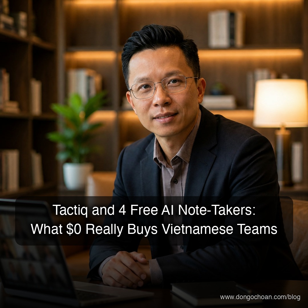 Tactiq và 4 AI ghi note họp miễn phí: 0 đồng thật sự mua được gì cho người Việt?