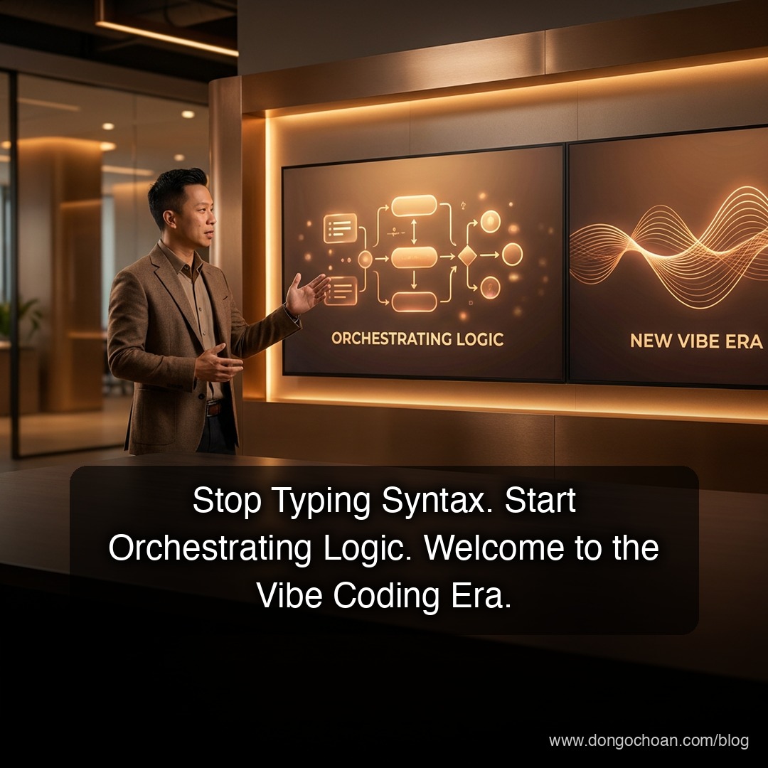 Ngừng Gõ Cú Pháp. Bắt Đầu Điều Phối Logic. Chào Mừng Đến Kỷ Nguyên Vibe Coding.